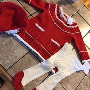 Heirlooms Baby girl matching dress and hat